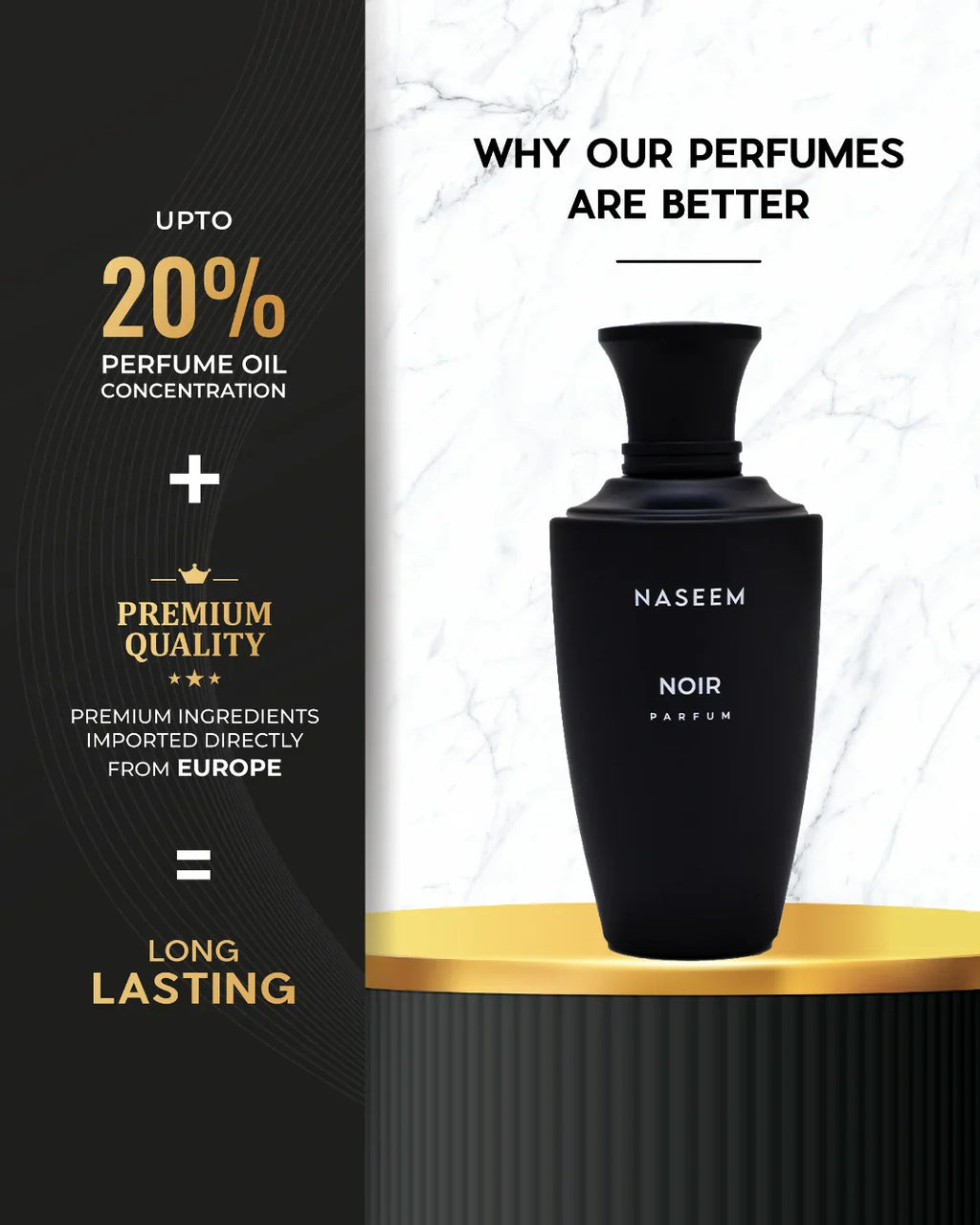 Noir by Naseem Perfumes | 100ml Noir Perfume | Royal oud