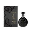 Nyla Suede by Arabiyat Prestige 80ml EDP unisex fragrance with black ornate bottle and matching luxury box, ideal for lovers of gourmand leather scents.