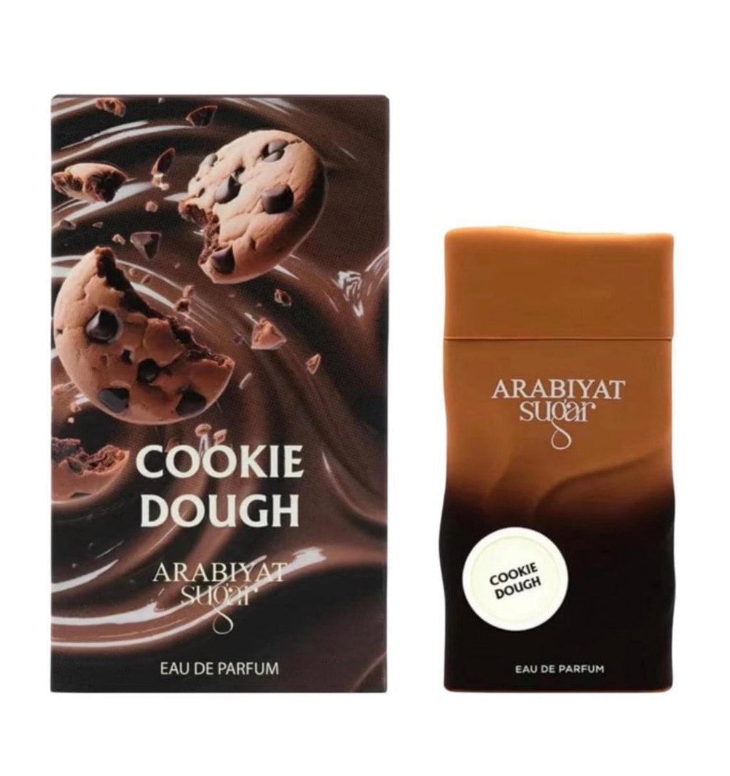 Arabiyat Suq'ar Cookie Dough perfume packaging on a white background