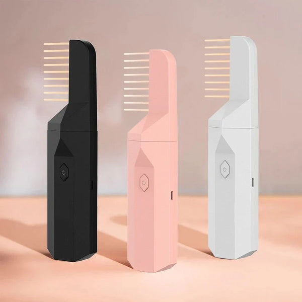 Electric Portable Bakhoor Incense Burner comb in black, pink, and white colors with sleek design for home fragrance use in Health & Beauty.