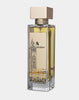 Angled view of Essence of Casablanca EDP 100ml by Swiss Arabian showcasing the gold-detailed bottle and intricate design.