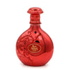 Red decorative bottle with 'NYLA' branding on a white background