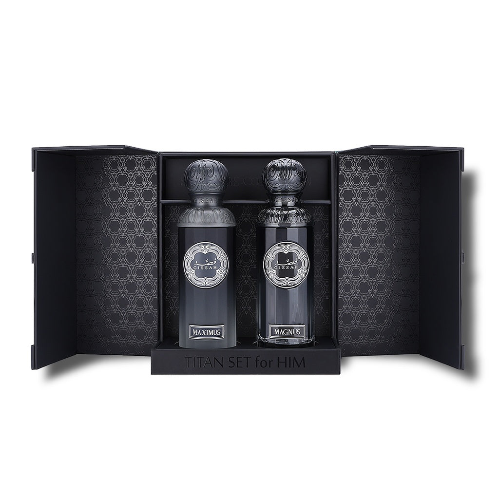 Gissah Titan Him 2x90ml Spicy Woody and Amber Musk Perfume Gissah