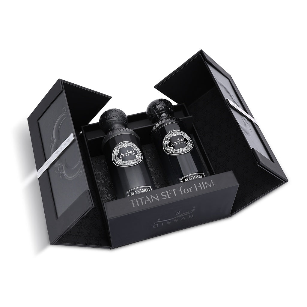 Gissah Titan Him 2x90ml Spicy Woody and Amber Musk Perfume Gissah