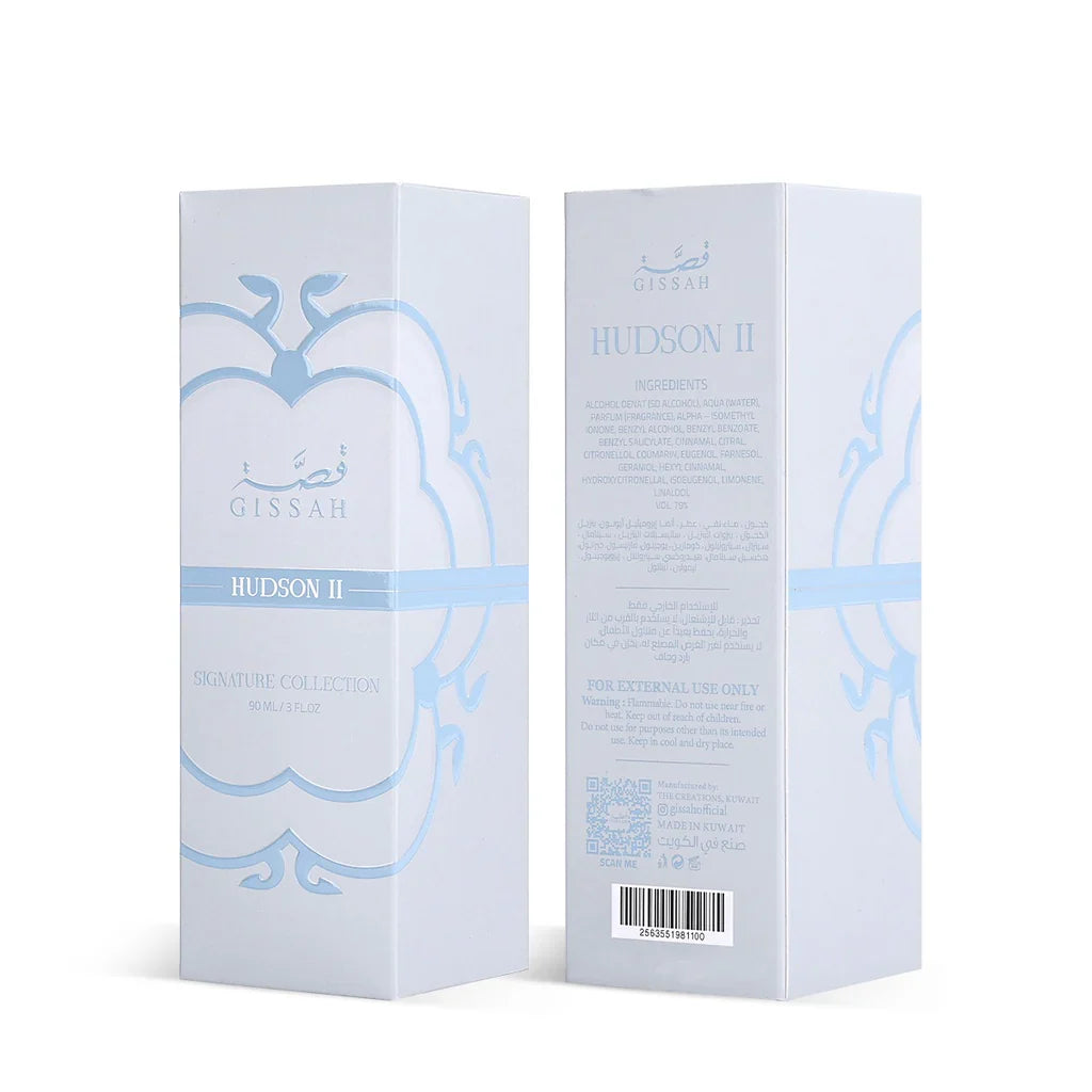 Gissah Hudson II EDP Amber Floral Fruity 90ml Gissah