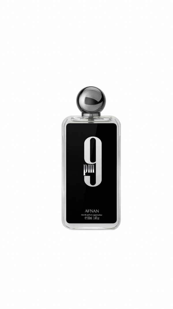 9pm Perfume EDP 100ml by Afnan bottle with black label and silver cap
